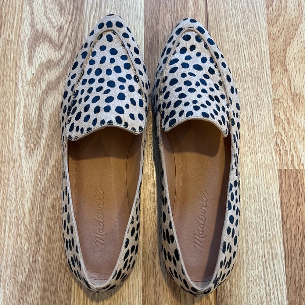 NWOT Madewell animal print flats. Size 6.